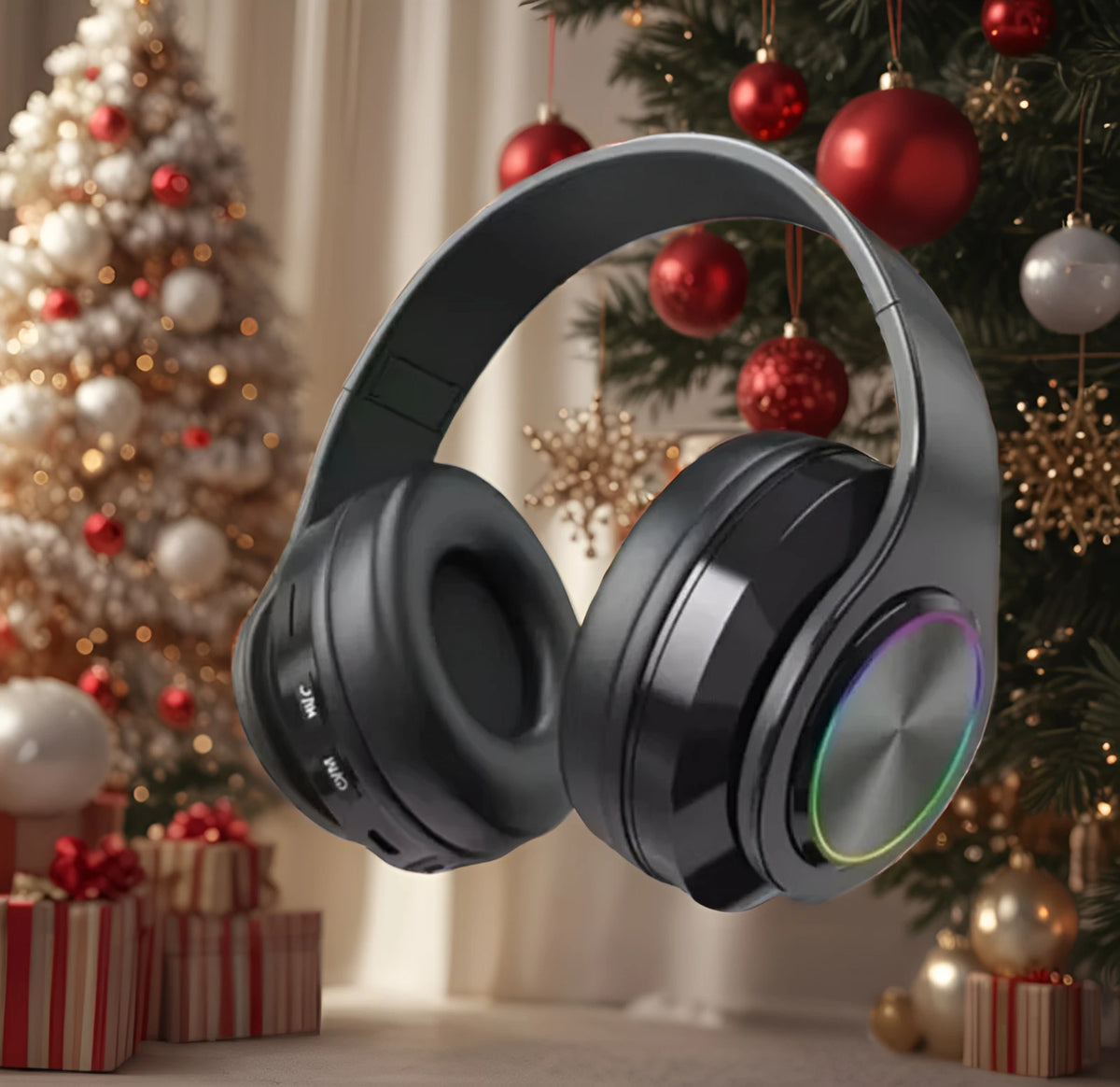 Bluetooth Headphones RGB Lighting Noise Cancellation Foldable Headsets Over Ear Stereo HIFI Sports Headset TF Music Player B39