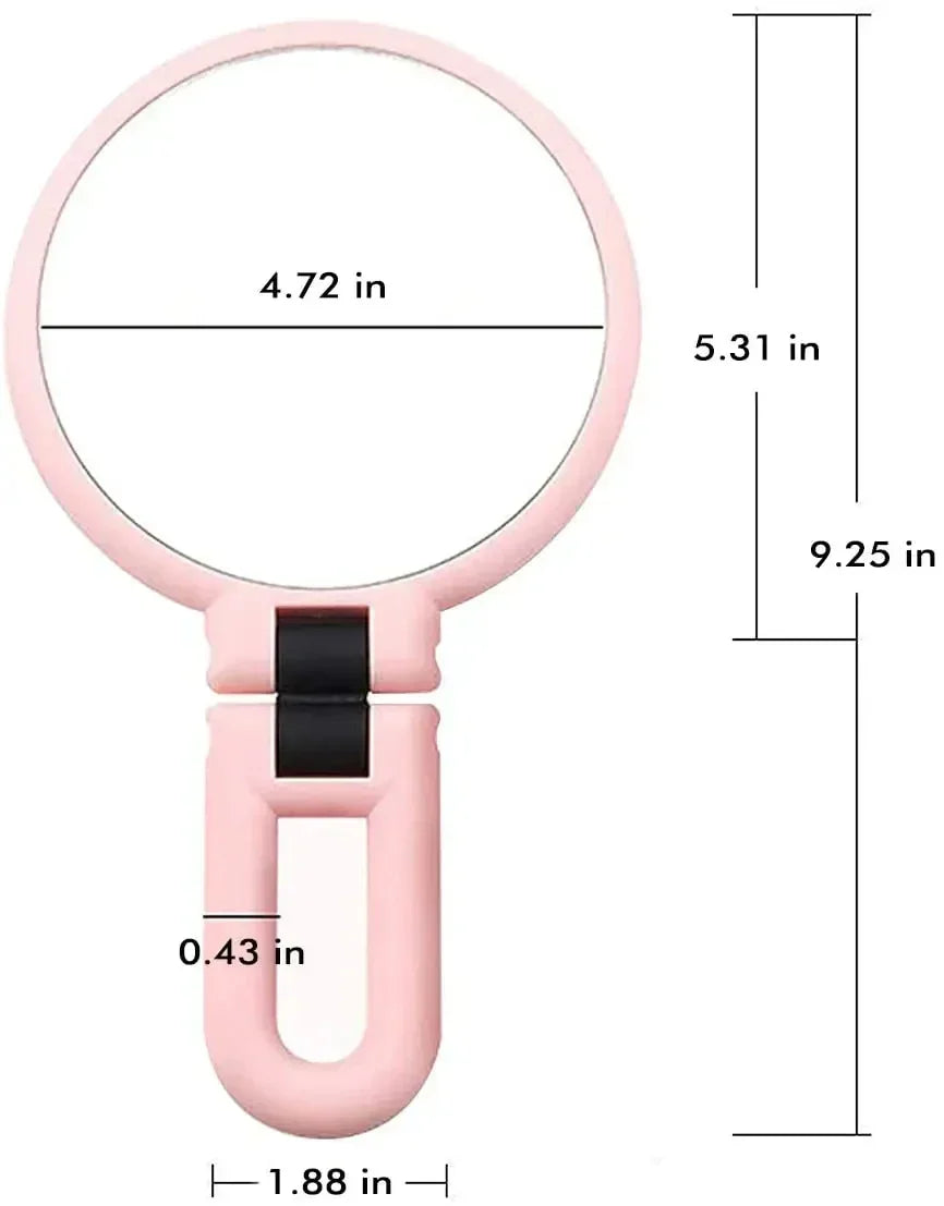 Vintage Double-Sided Magnifying Mirror