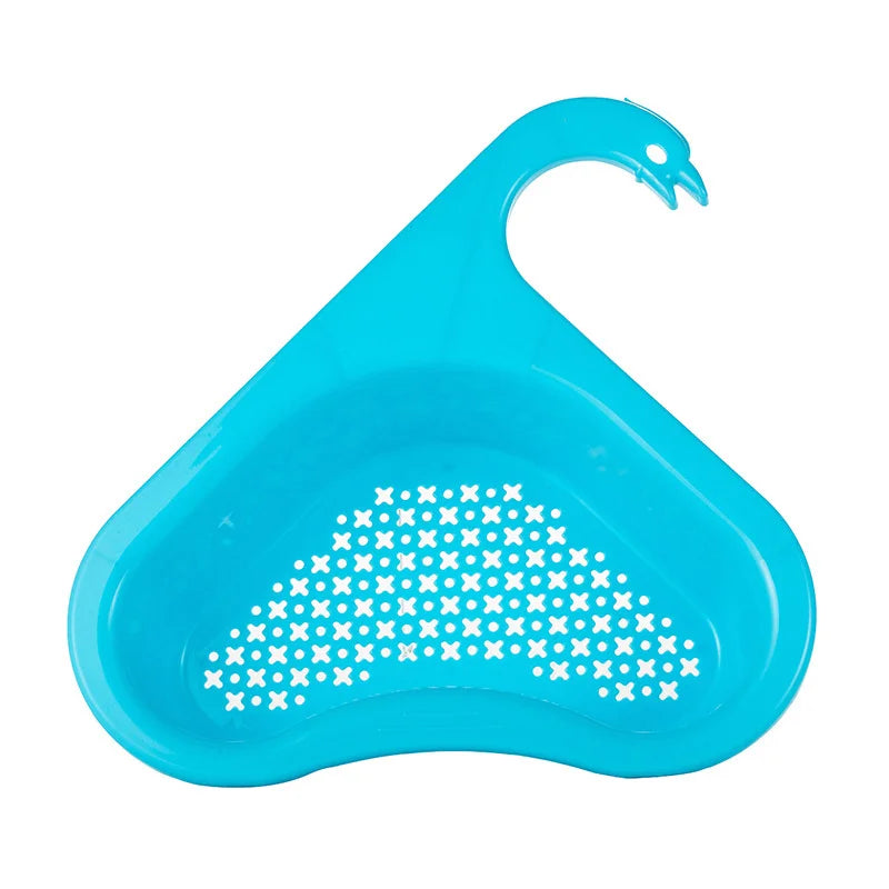 Swan Drain Basket General Fruit and Vegetable Basket Shelf Strainer Sink Kitchen Leftover Sink Multifunctional Drain Basket