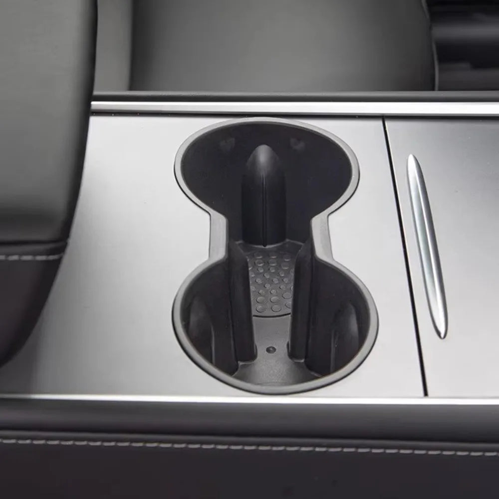 Anti-slip Console Cup Holder Limiter Waterproof TPE Center Console Storage Box for Tesla Model 3/Y Juniper Launch 2025
