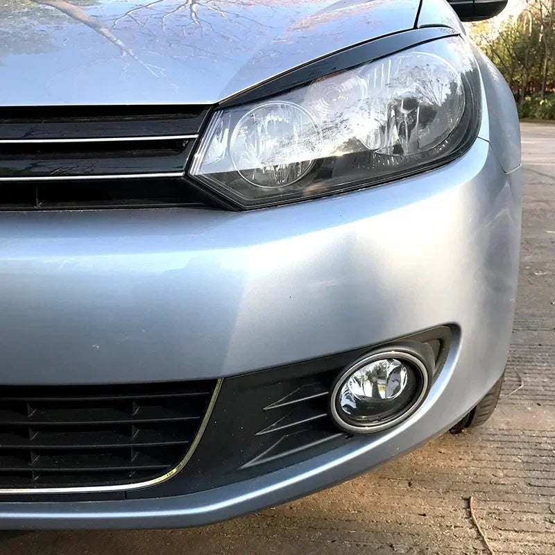 Fit for VW Golf 6 MK6 GTI GTR 2008-2013 Car Accessories Black Headlight Eyebrow Eyelid Cover Decorative Trim