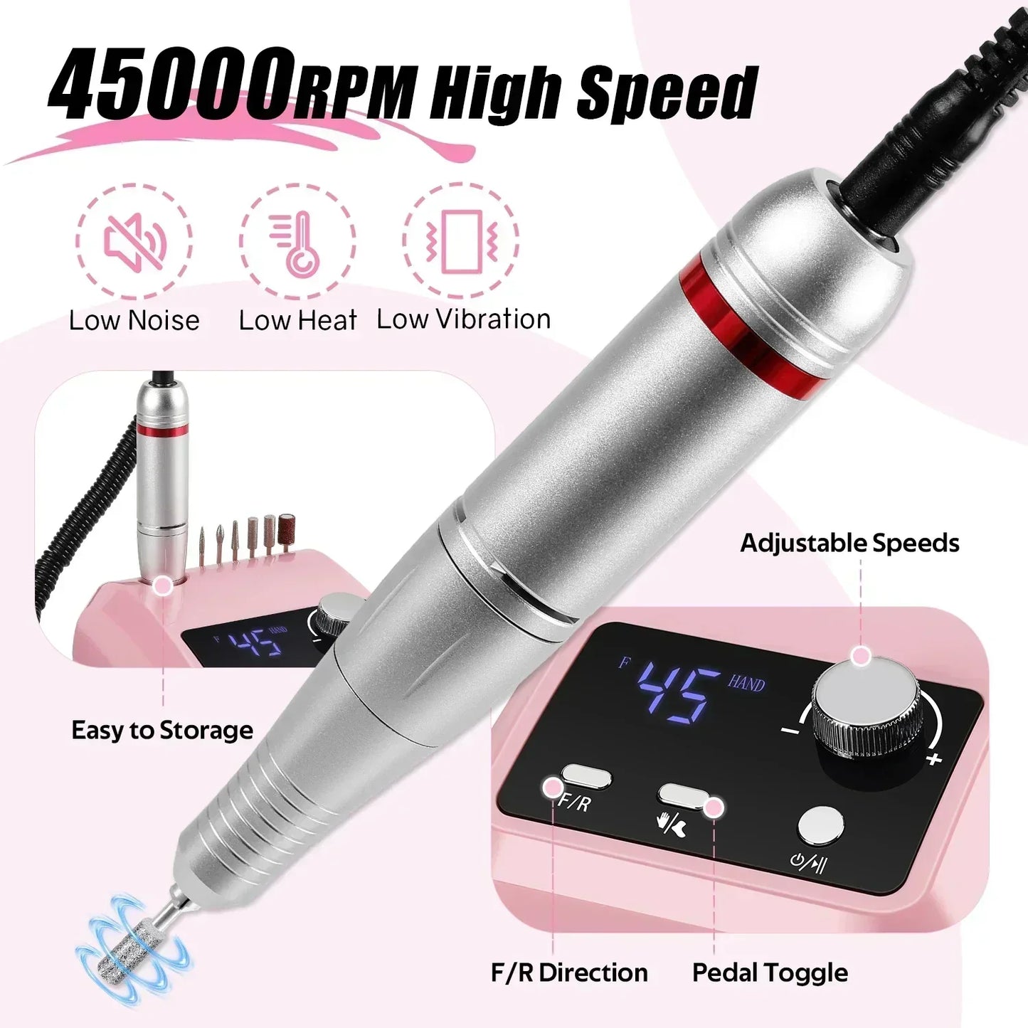 Portable Electric Nail Drill Sander