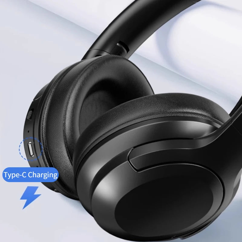 Wireless Bluetooth Headphones Over Ear HIFI Stereo Headsets Noise Reduction Sports Gaming Earphones Music Player with Mic Gifts