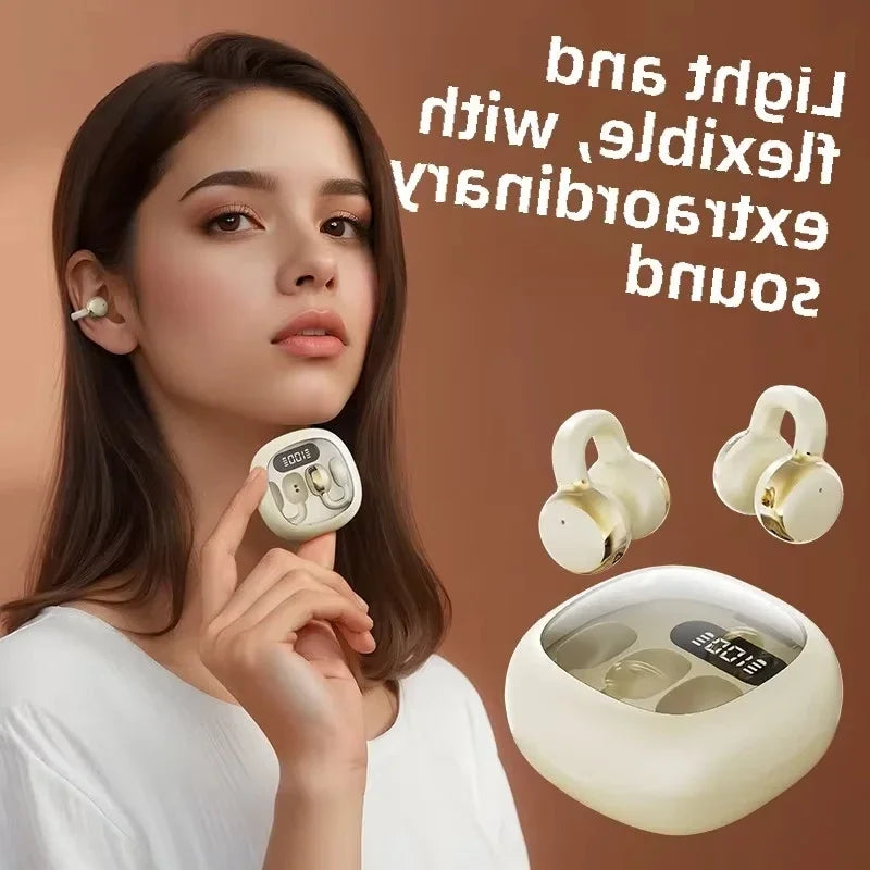 Wireless Earbuds Bluetooth Headphones Professional Bluetooth Headsets Feature Adjustable Headbands for Customized Ergonomic Fits