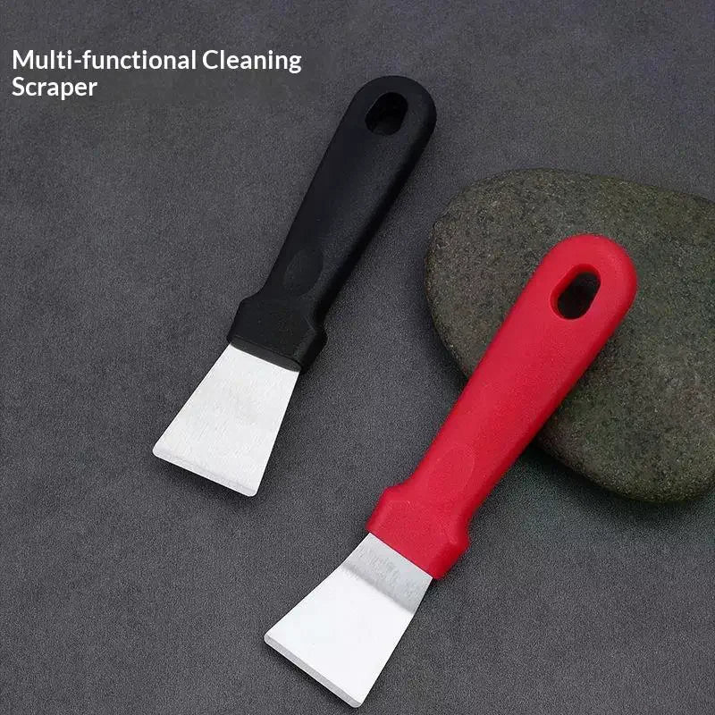 Stainless Steel Cleaning Scraper Nonslip Handle High Scraping Power For Kitchen Grease Grout Cleaning