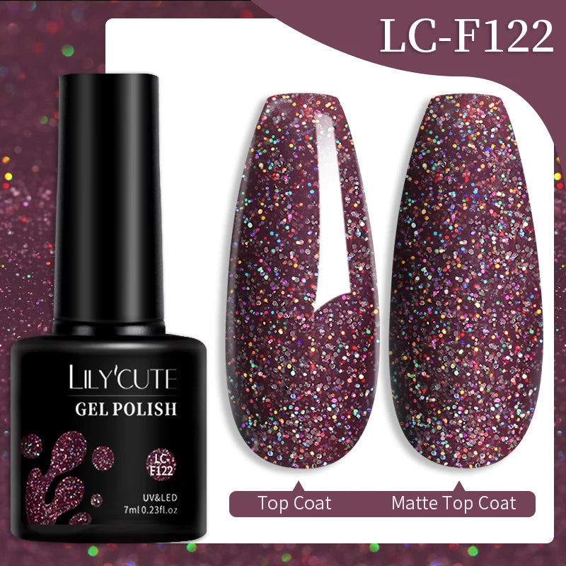 LILYCUTE 7ml 9D Cat Magnetic Gel Nail Polish Iridescent Magnet Semi