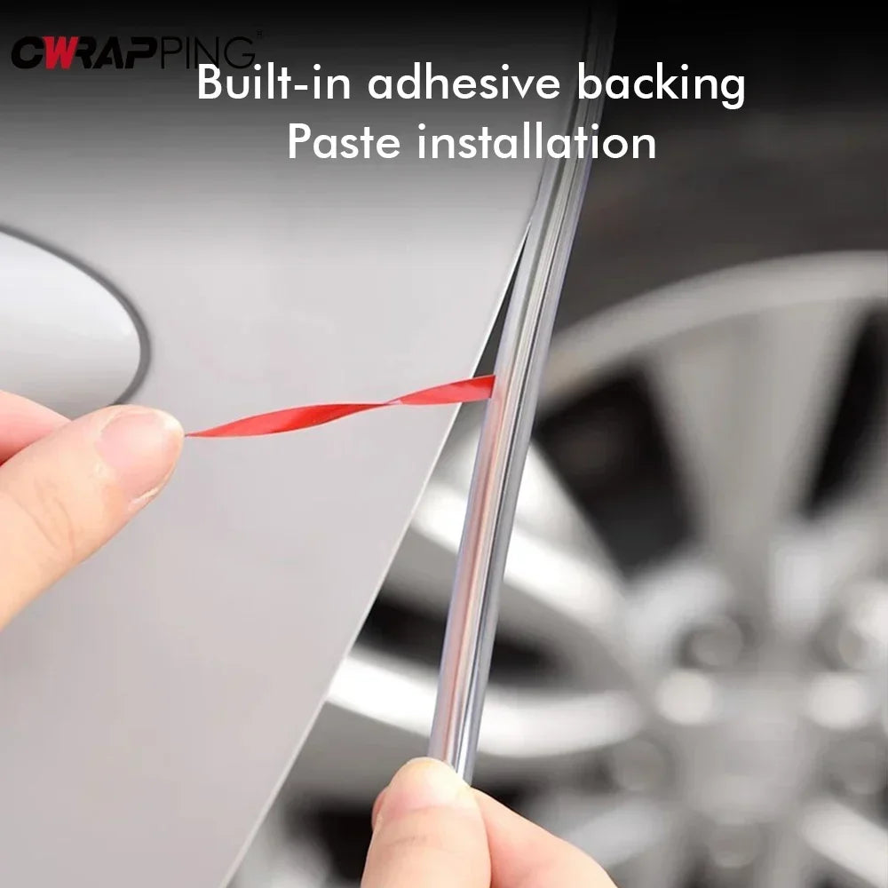 5M Auto Door Sealing Strips Transparent Anti-collision Protection PVC Strip Car Door Protector Edge Scratch for Cars Accessories