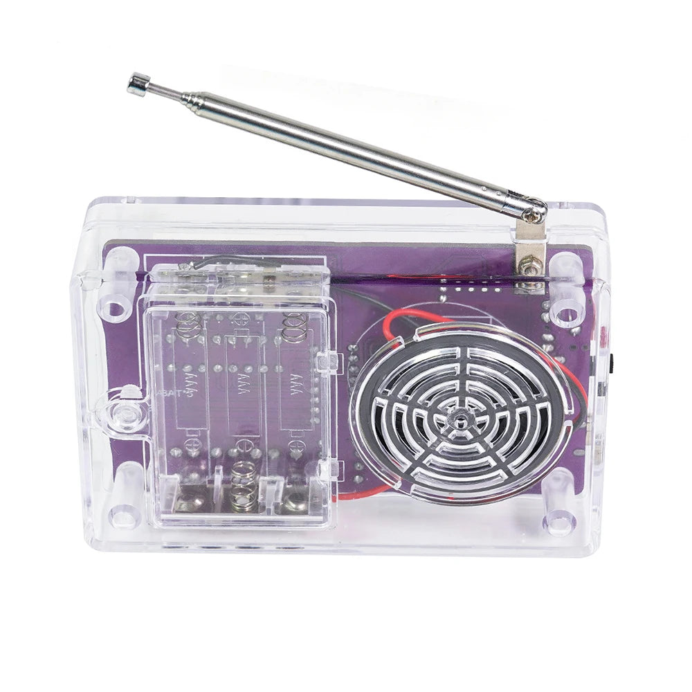 DIY FM Radio Electronic Kit  87-108MHz Adjustable Frequency Digital Display Soldering Project Practice Solder RDA5807S