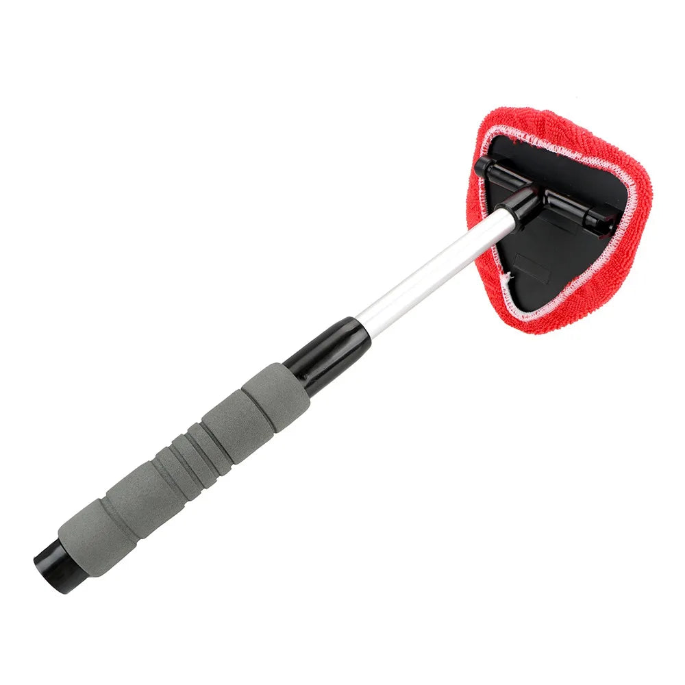 Car Windshield Cleaning Brush Microfiber Telescopic Window Glass Cleaner Car Window Cleaner Window Scraping Mist Eliminator