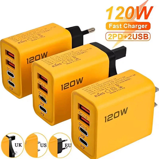 4-Port USB C PD Charger