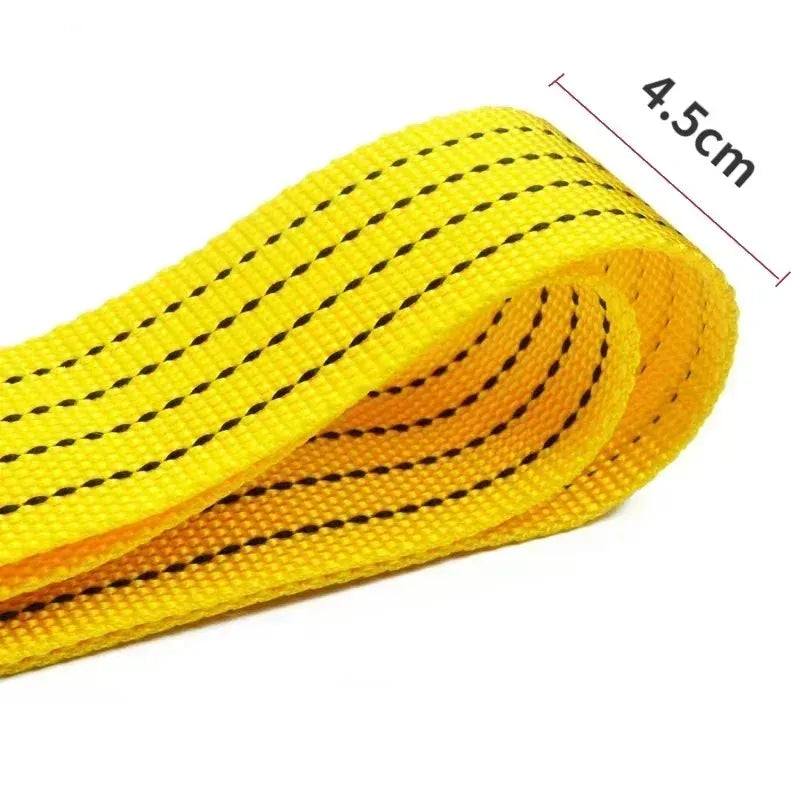 1 Pcs 4M Car Tow Cable Heavy Duty 3Ton/5Ton Trailer Rope Towing Pull Rope Strap Hooks Van Road Recovery Car Accessories