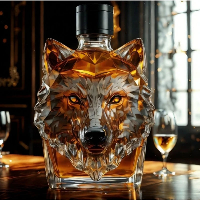 10Oz Funny Middle Finger Whiskey Glass Decanter Duck Turtle Dog Glass Whiskey Wine Bottle
