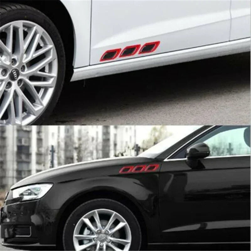 6pcs/set Reflective Strips Anti-Scratch Anticollision Car Stickers Auto Accessories Exterior Eflective Decals