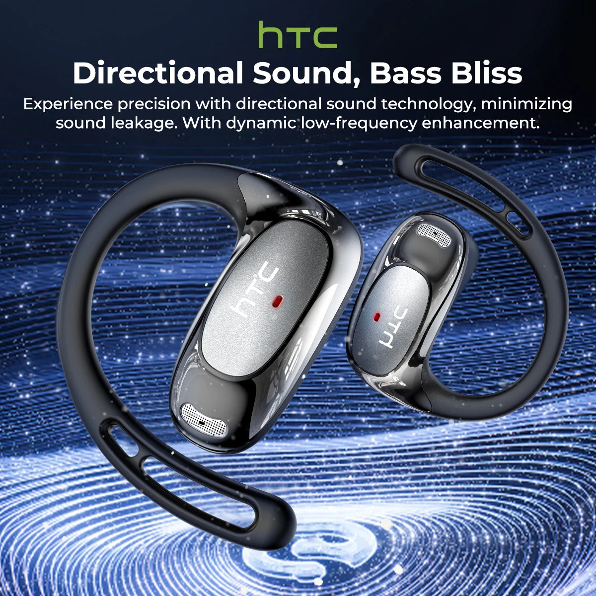 HTC NE35 Wireless Bluetooth Earphone AI Language Translation OWS Low Latency Earbuds Earhook Sports Music Headphone With Mic