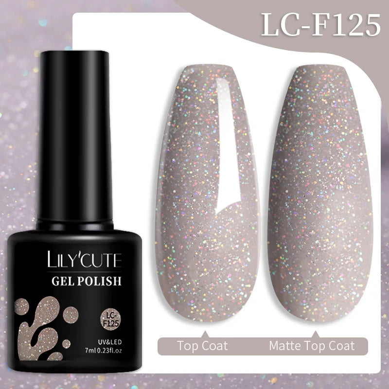 LILYCUTE 7ml 9D Cat Magnetic Gel Nail Polish Iridescent Magnet Semi