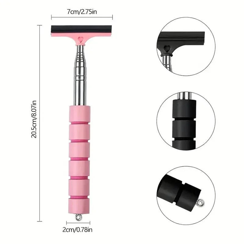 vvocci Wiper Auto Extendable Car Window Cleaning Car Glass Cleaning Tools Brush Rearview Mirror Rearview Wiper Stainless Steel