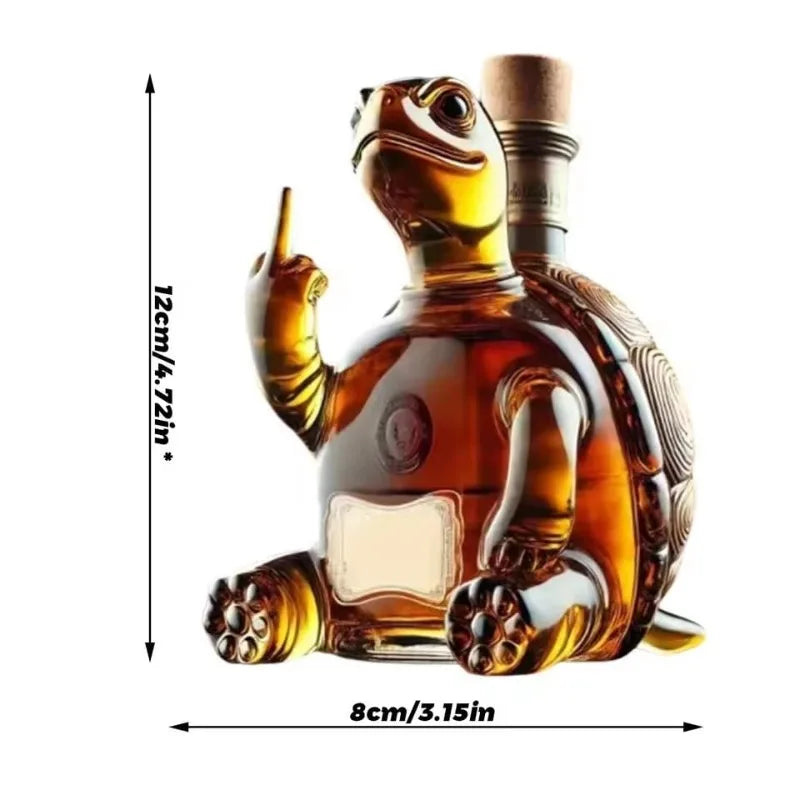 Funny Middle Finger Animal Modeling Wine Bottle Whiskey Glass Decanter Bar Wine