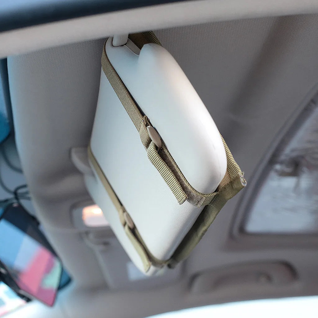 Tactical Army Hunting Universal Car Auto Visor Organizer Holder Case for Car Accessories Sun Visor Molle Organizador Bag Pouch