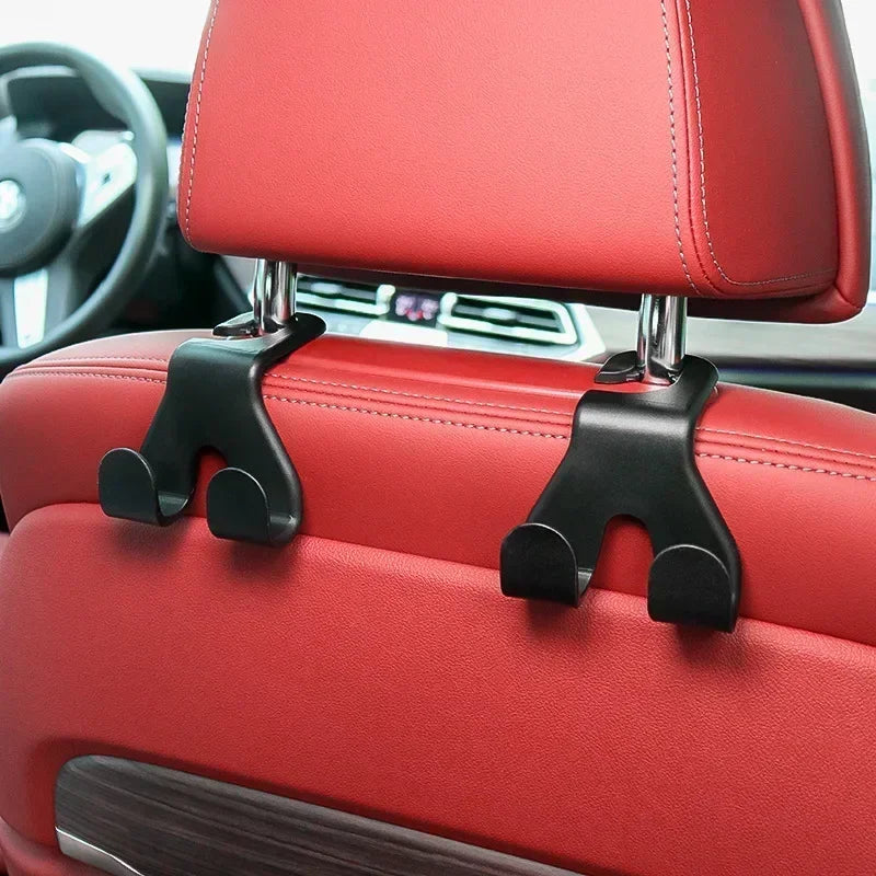Upgraded 2 in 1 Vehicle Headrest Hooks Car Seat Hooks Durable Car Purse Holder Hanger Universal Car Hanger for Purses Bags Coats
