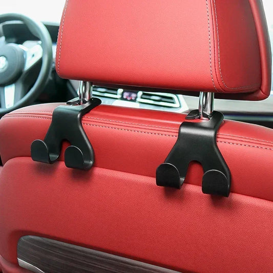 Upgraded 2 in 1 Vehicle Headrest Hooks Car Seat Hooks Durable Car Purse Holder Hanger Universal Car Hanger for Purses Bags Coats