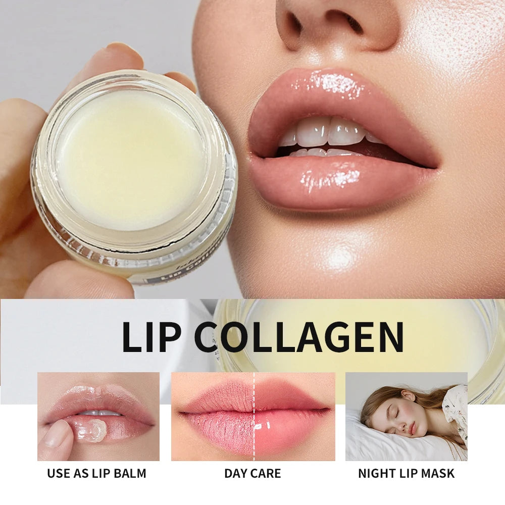 Collagen Lip Mask Moisturizing Hydrating Dry Lips Smooth Fine Lines Increase Lip Vibrancy And strengthen Barrier Lips Skin Care