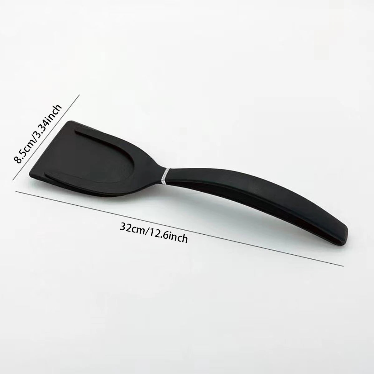 Silicone spatula, silicone kitchen utensils, non stick frying pan with egg spatula, fish, eggs, pancakes