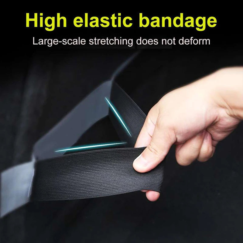 Car Rear Trunk Rope DrawString Fixed Belt Open Tail Box Cover Handle Pull Strap Car Organizer Accessories Mat Protection Pad