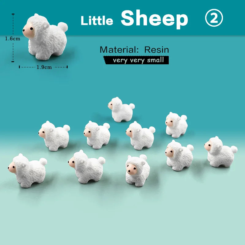 Christmas Easter Rabbit Pig Bear Sheep Frog Capybara Fox Cat Fish Bird Figurine Miniature Fairy Garden Decoration Accessories