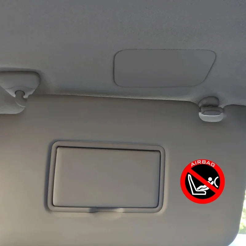 1Pc Easy Apply Airbag Safety Car Decal Waterproof Vinyl Sun Visor Dashboard Pegatinas Para Coche Auto Interior