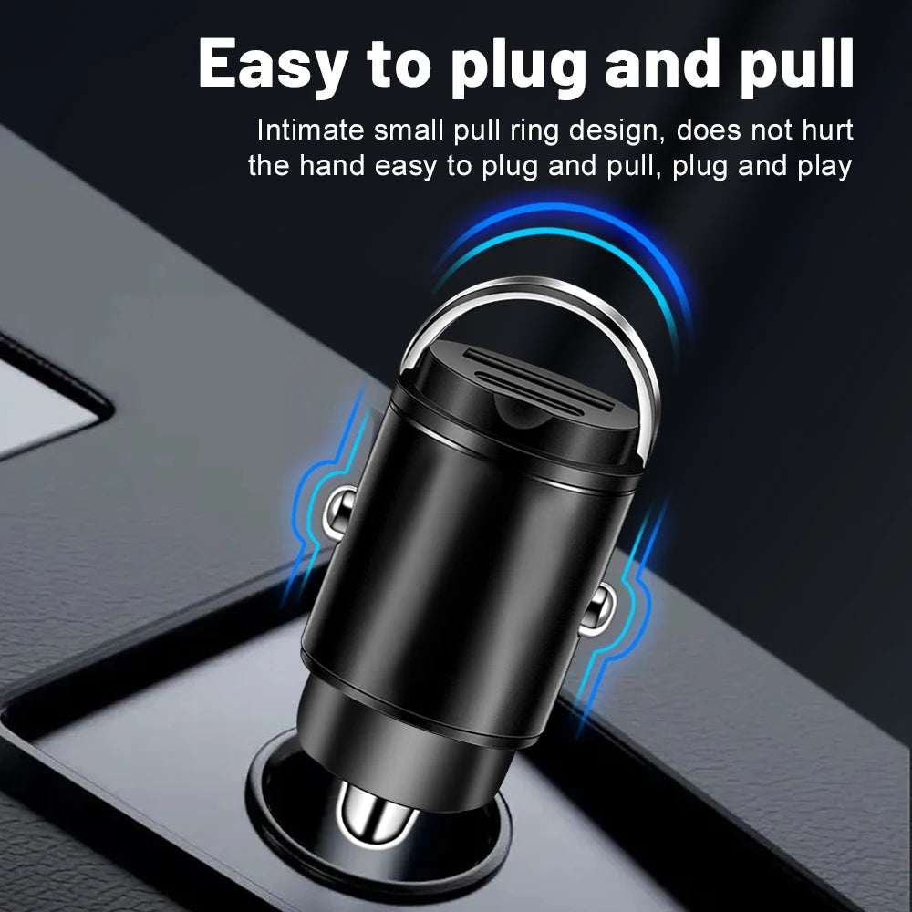 100W USB Car Charger Quick Charge Type C Car Phone Adapter For iPhone Samsung Xiaomi Huawei USB C Fast Charging Charger In Car
