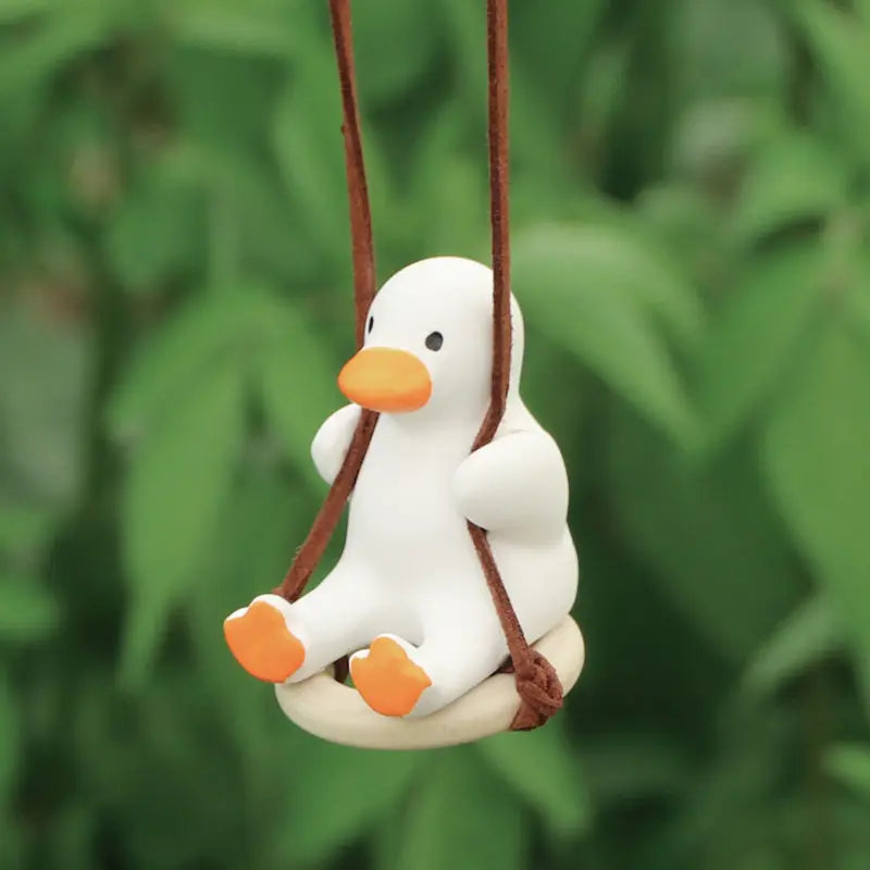 Swing Car Pendant for Car Rear View Mirrior Hanging Accessories Swing Duck Cute Car Decor Car Gift