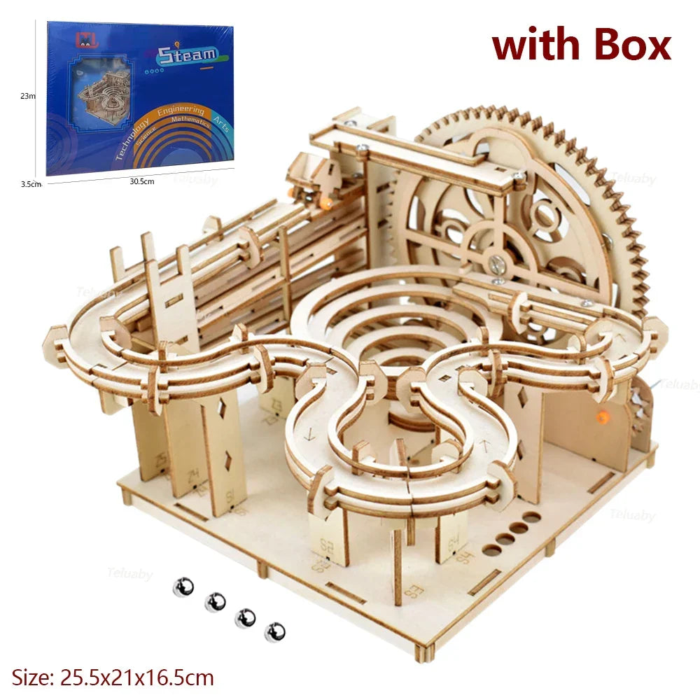 3D Wooden Puzzle Marble Kit