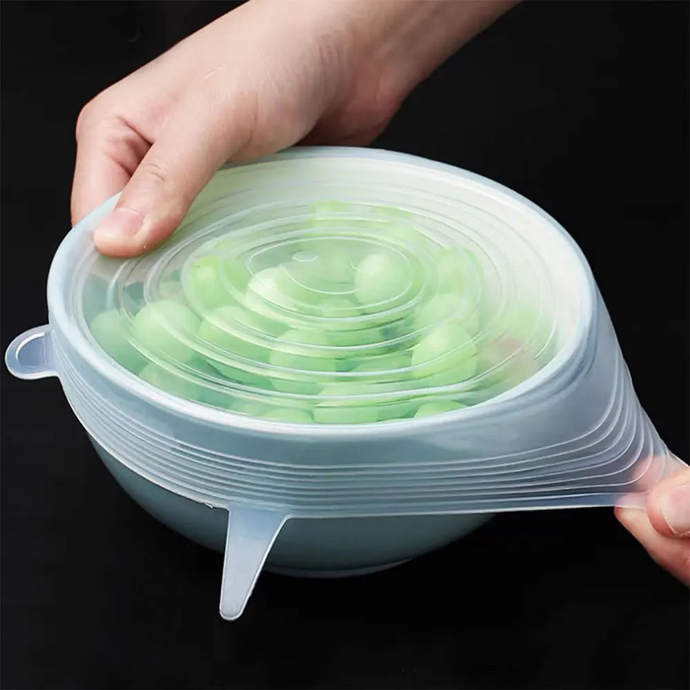 Silicone World Reusable Silicone Preservation Cover 6-piece