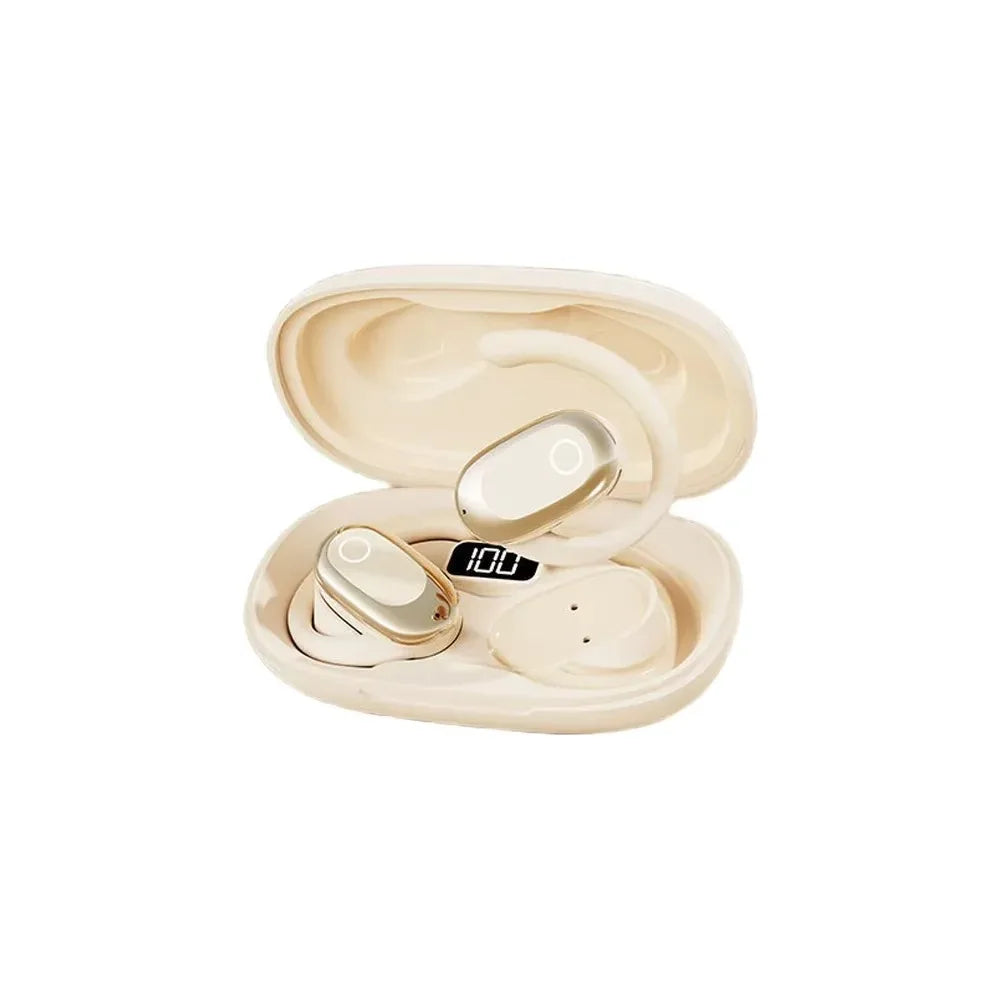 Open-Ear Over-Ear Wireless Bluetooth Headphones Rotatable Design Noise Cancelling Earphones with Built-in Microphone
