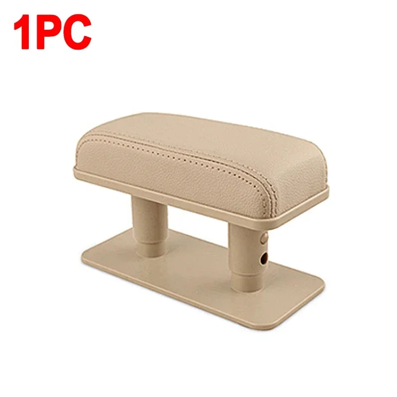 SEAMETAL Car Door Armrest Pad Adjustable Height Car Arm Rest Elbow Support Cushion PU Leather Universal Interior Protective Mats