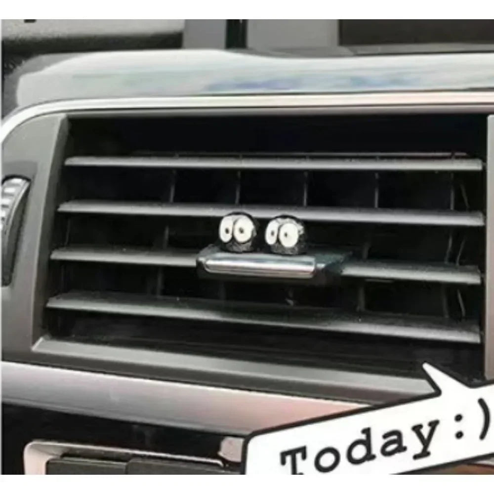 Automotive Black Coal Car Decoration Funny Center Console Dashboard Decors Self Adhesive Soot Sprites Ornament