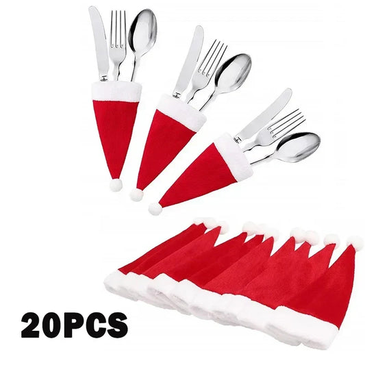 Christmas Tableware Cutlery Bag Holder