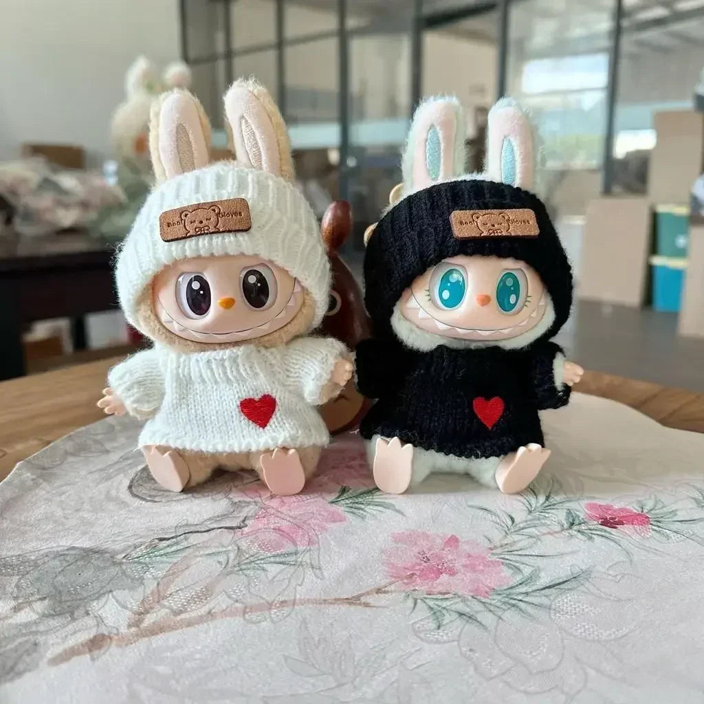 17cm Labubu Hoodie Outfit