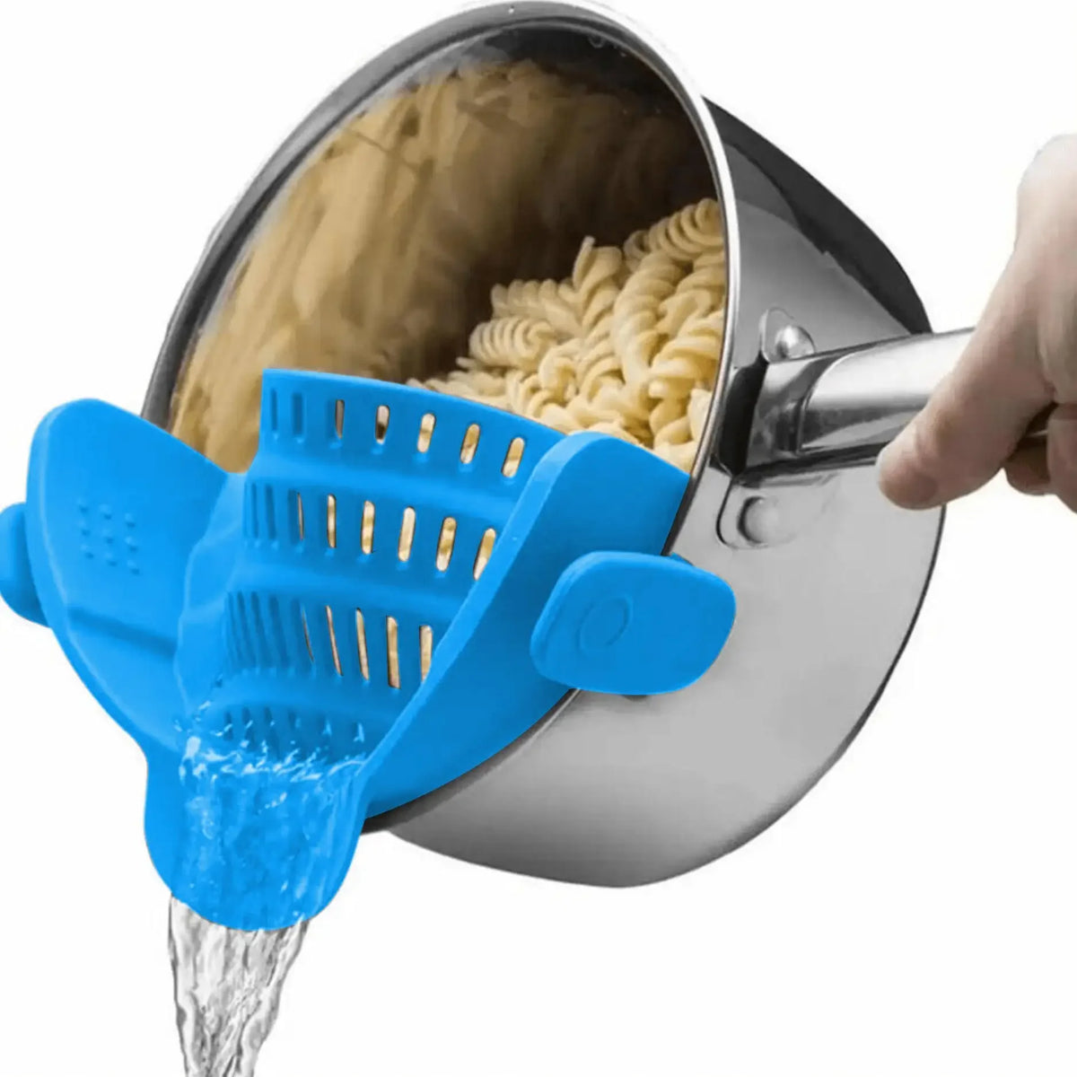 Silicone Clip Pot Strainer Anti Spill Water Drain Filter Adjust Design Pots Pans Bowls Perfect Straining Cooking Helper 1PC