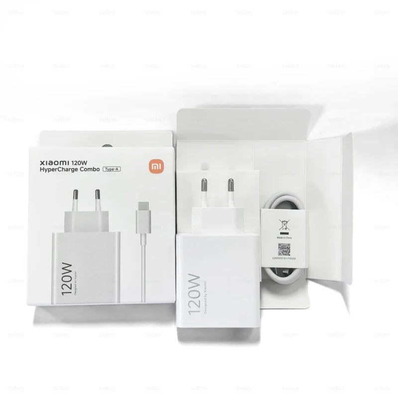 120W Xiaomi Super Fast Charger 100W Turbo Hyper Charge Adapter Mi 17 15 14 13 11T Ultra Pro Redmi 12C Note 14 POCO F6 F7 X7 Pro