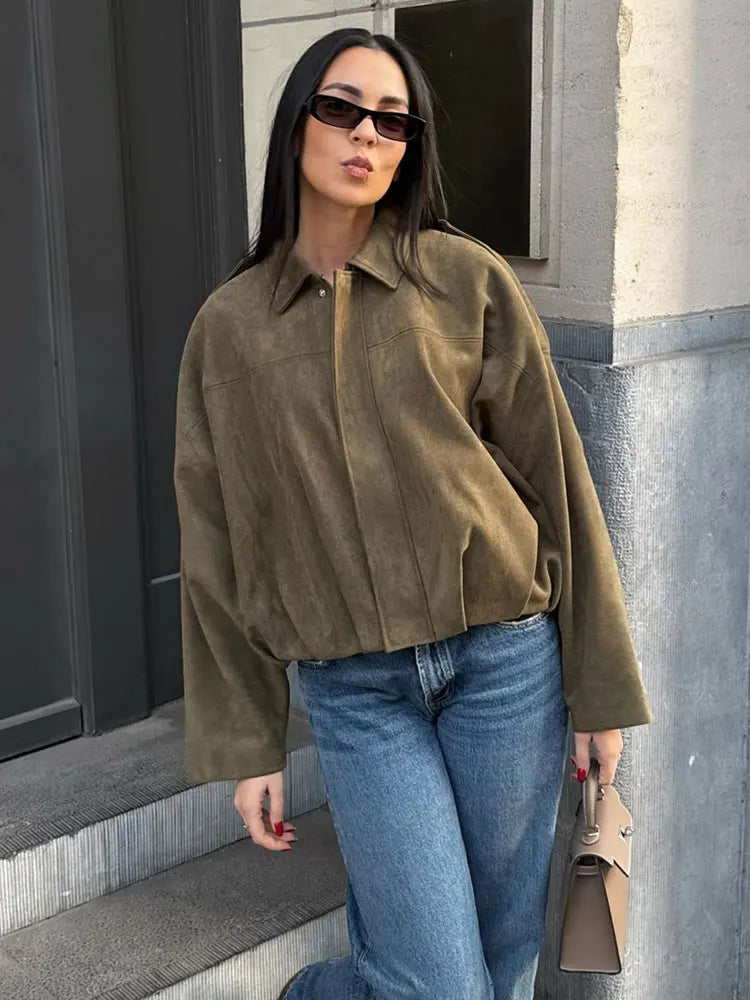 HH Women Vintage Suede Jacket