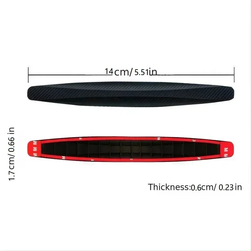 4-6 PCS Universal Anti-Collision Stickers - Front Rear Bumper Guards Anti-Scratch Car Accessories Durable Protection