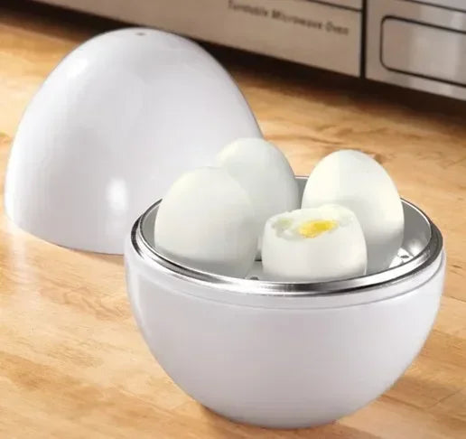 4-Egg Capacity Microwave Steamer Quick 5-Minute Cooking for Hard Or Soft Eggs Simple Fast Boiling Kitchen Tool