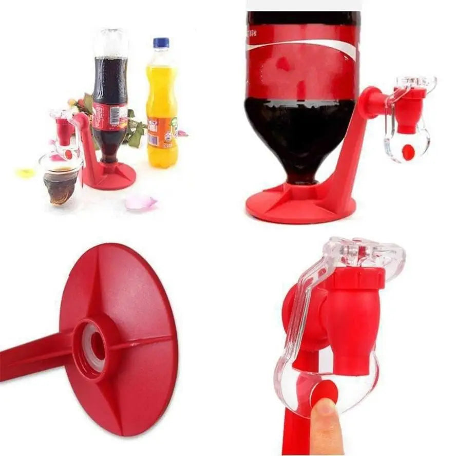 1 Pcs Creative Coke Bottle Inverted Water Dispenser Party Supplies Hand Pressure Switch Drinks Coke Sub Drinking Fountains
