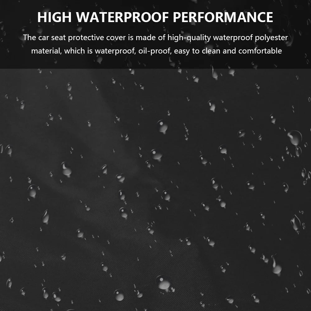 2Pcs Car Seat Cover Waterproof Universal Auto Seat Covers Breathable Cushion Protector Pull Cargo Antifouling Dust Covers