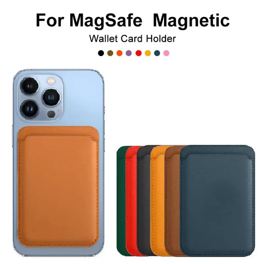 MagSafe Magnetic Leather Wallet Case