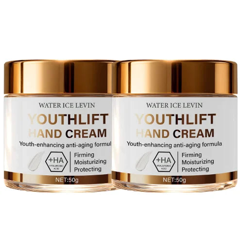 YouthLift Anti-Aging Hand Cream with HA & Retinol for Firming, Moisturizing & Protecting Mature Skin.