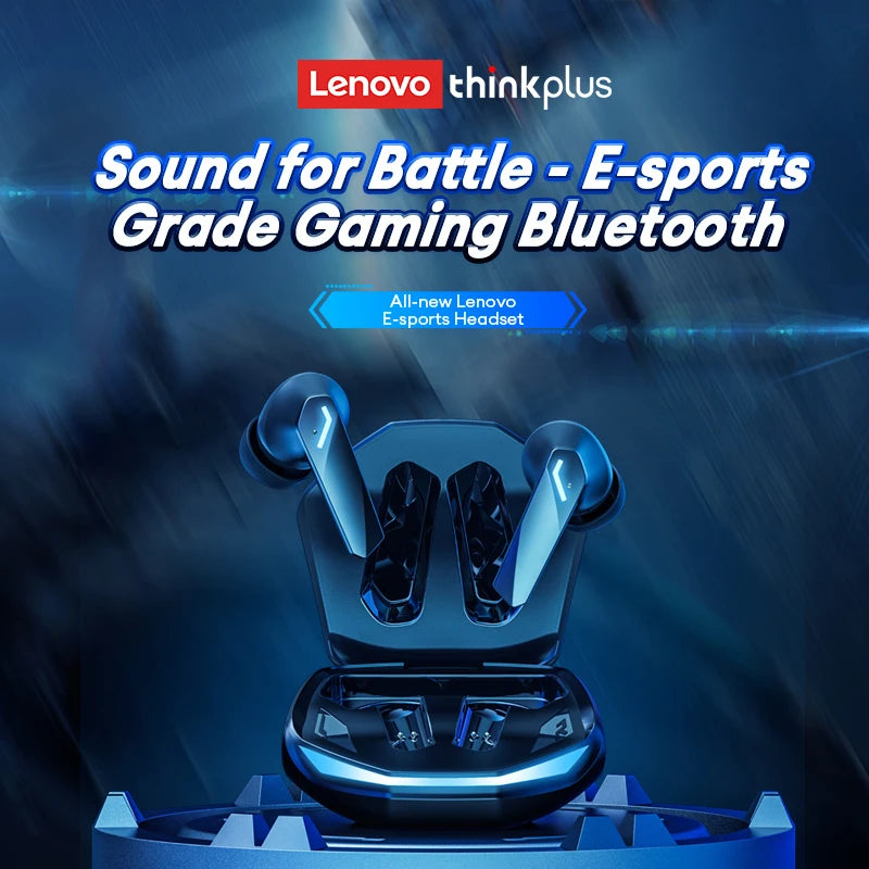 Lenovo GM2 Pro Bluetooth 5.4 Earphones Sports Headset Wireless In-Ear Gaming Low Latency Dual Mode Music Headphones New