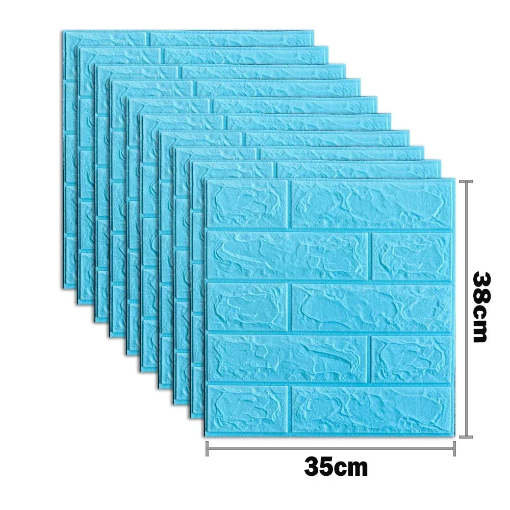 3D Foam Brick Wall Stickers