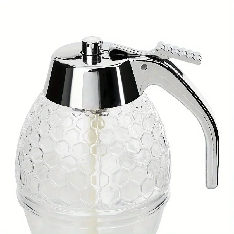 1pc Juice Syrup Cup Squeeze Bottle Storage Pot Stand Holder Bee Drip Dispenser Kettle Honey Jar Container Kitchen Accessories
